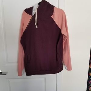 Ampersand Avenue Double Hood - Purple & Pink